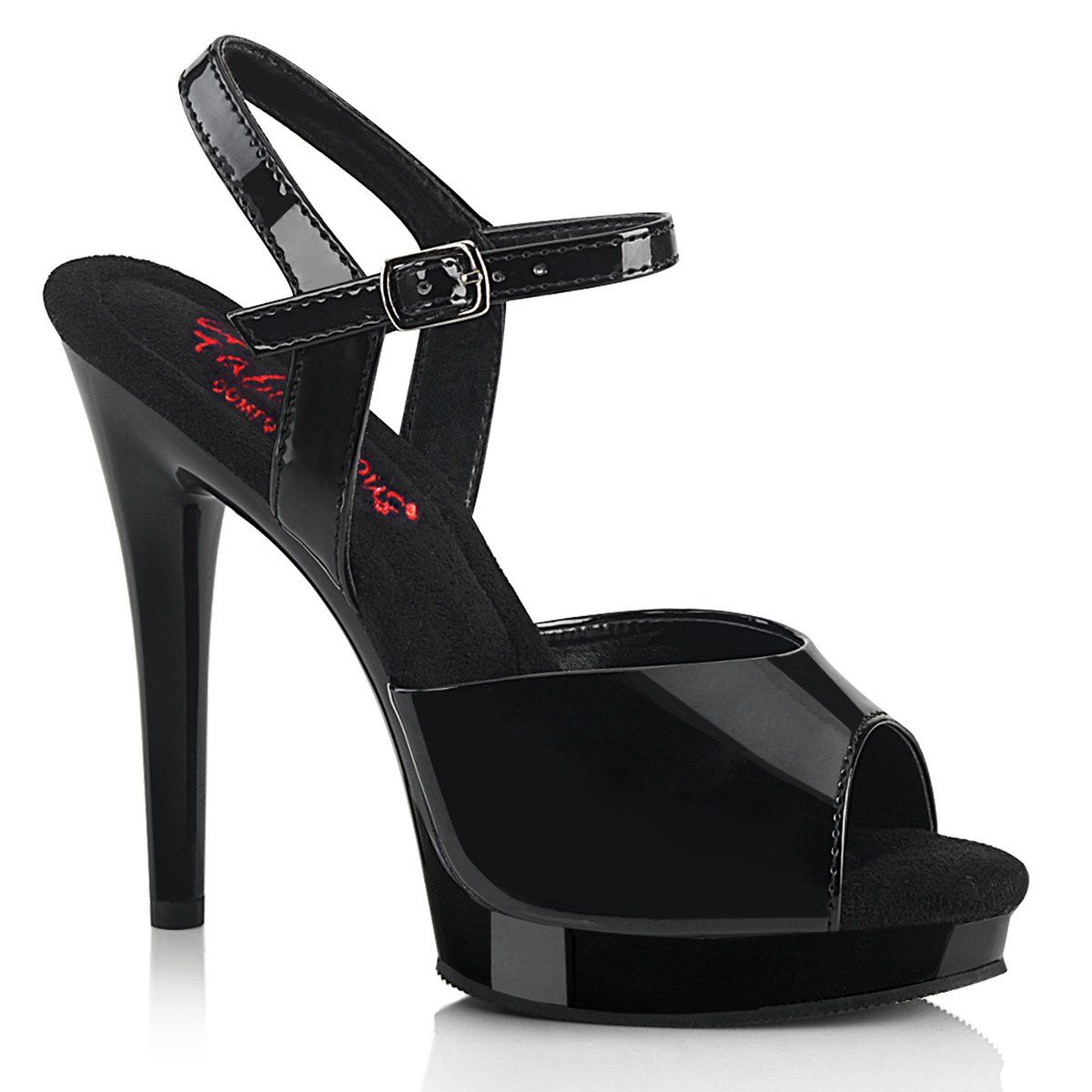 GLORY-509 Black Patent/Black Fabulicious