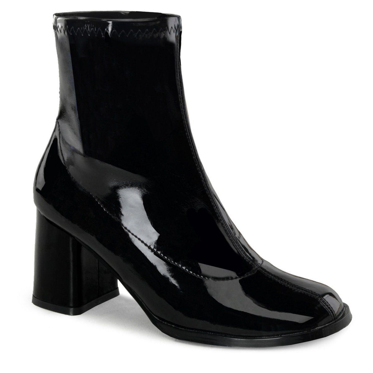 GOGO-150 Black Stretch Patent Funtasma