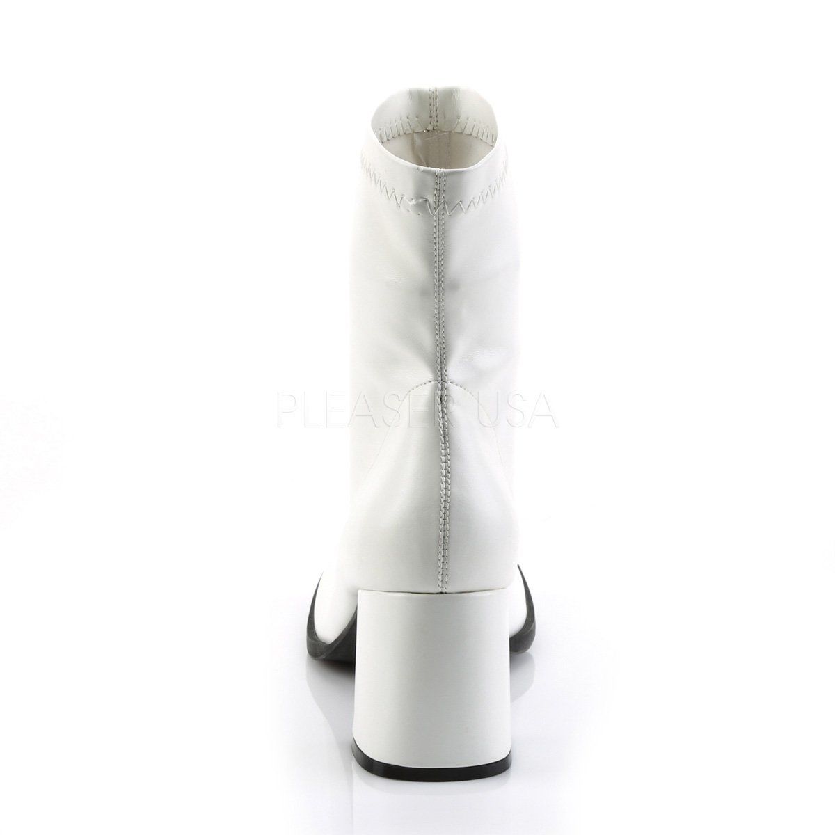 GOGO-150 White Stretch Pu Funtasma