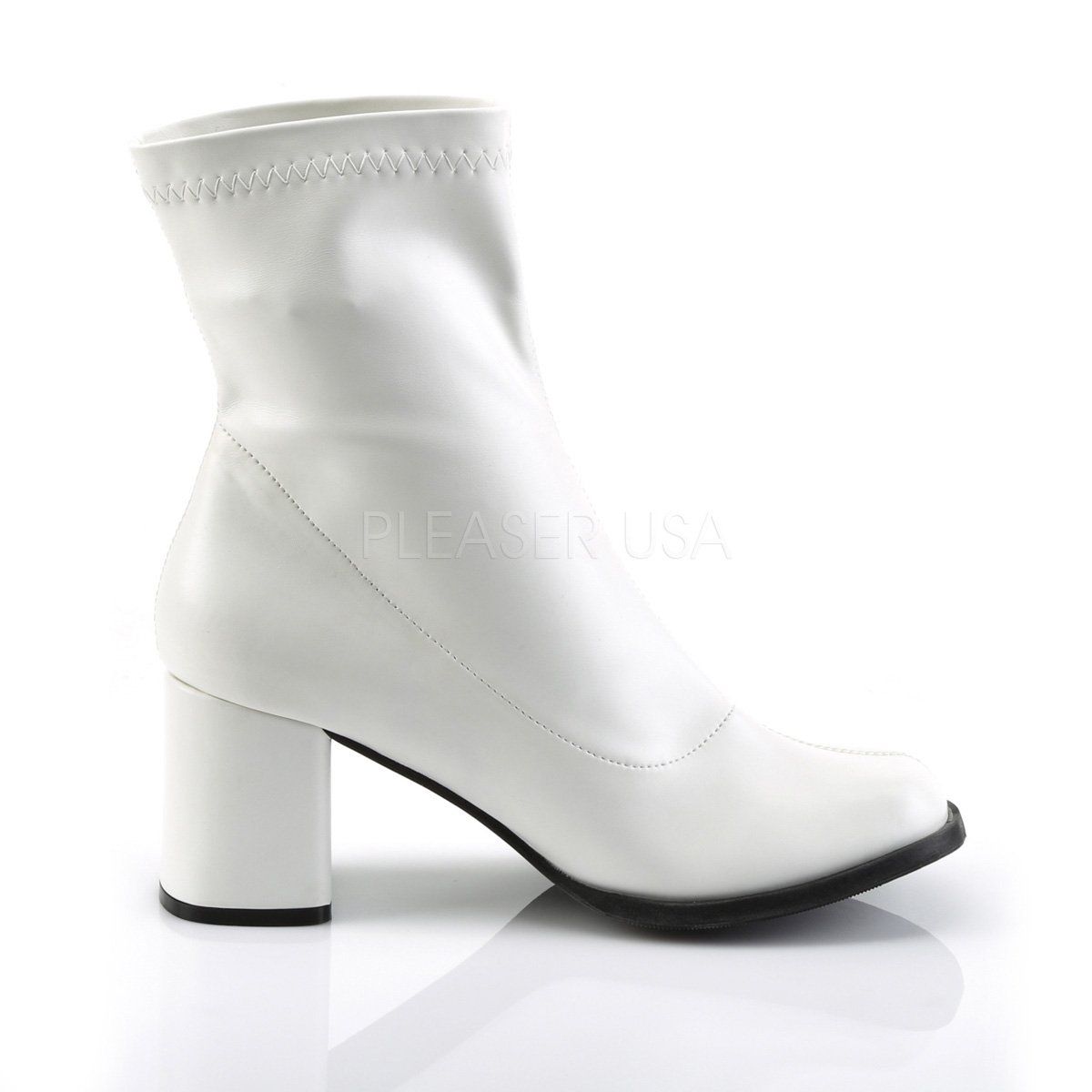 GOGO-150 White Stretch Pu Funtasma