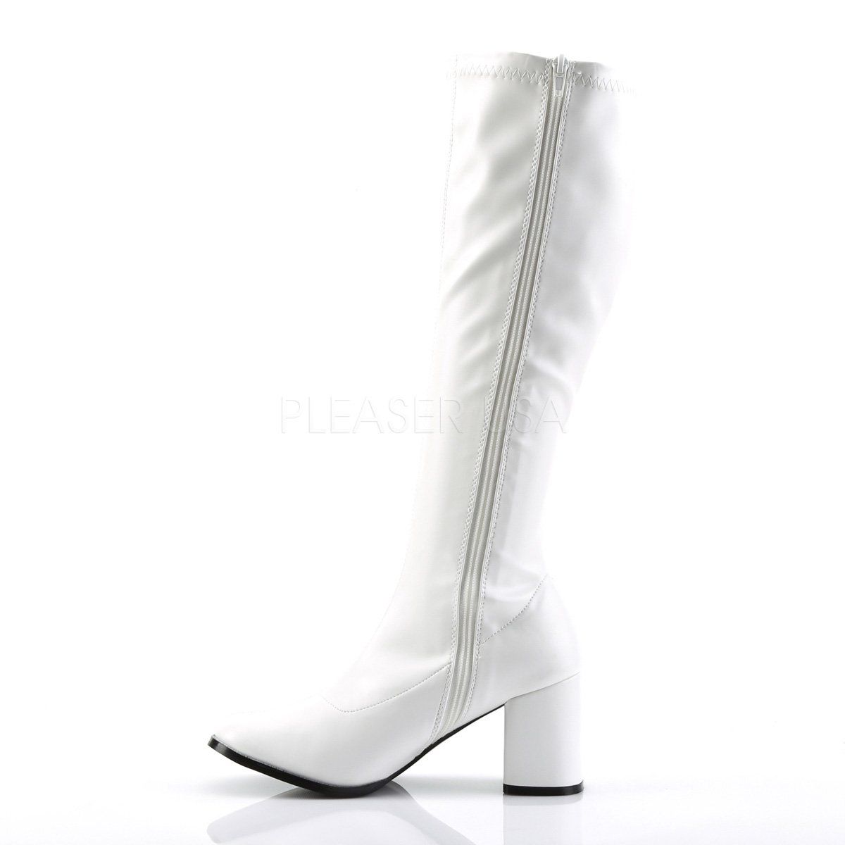 GOGO-300 White Stretch Pu Funtasma