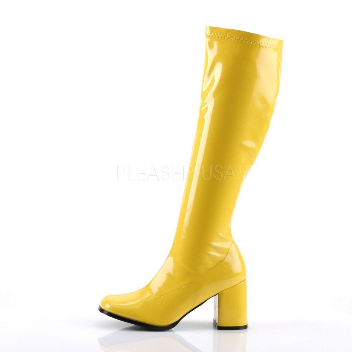 GOGO-300 Yellow Stretch Patent Funtasma