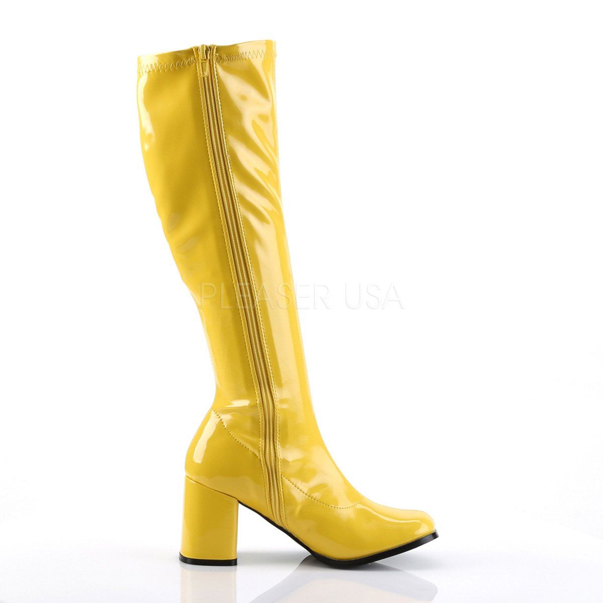 GOGO-300 Yellow Stretch Patent Funtasma