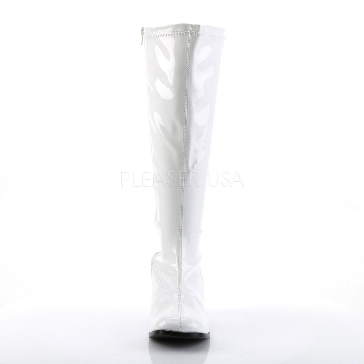 GOGO-300X White Stretch Patent Funtasma