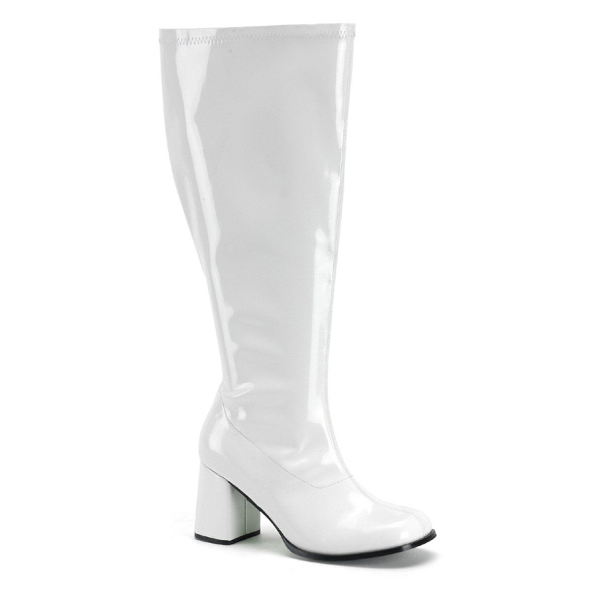 GOGO-300X White Stretch Patent Funtasma