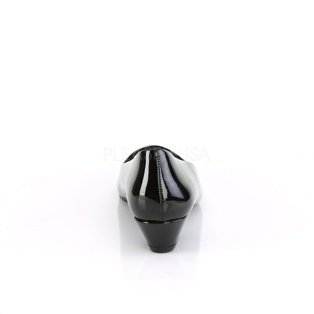 GWEN-01 Black Pat Pleaser Pink Label