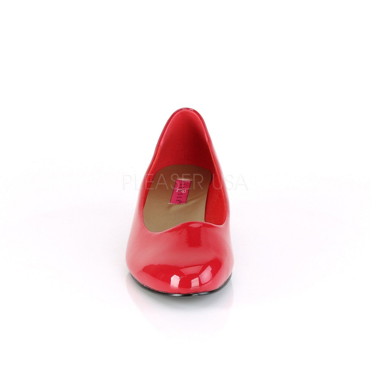 GWEN-01 Red Pat Pleaser Pink Label