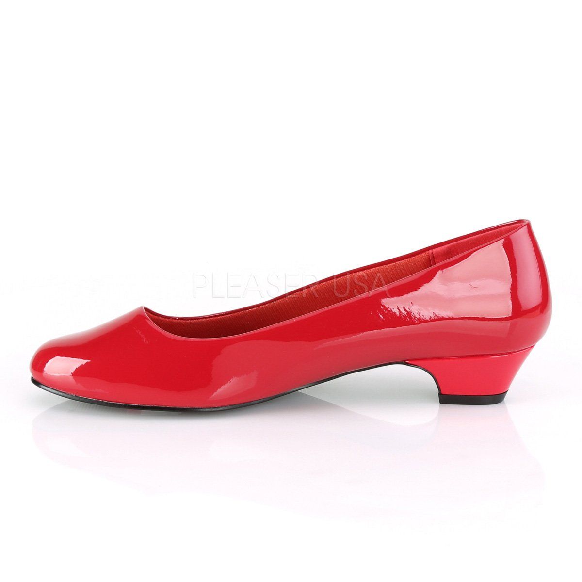 GWEN-01 Red Pat Pleaser Pink Label