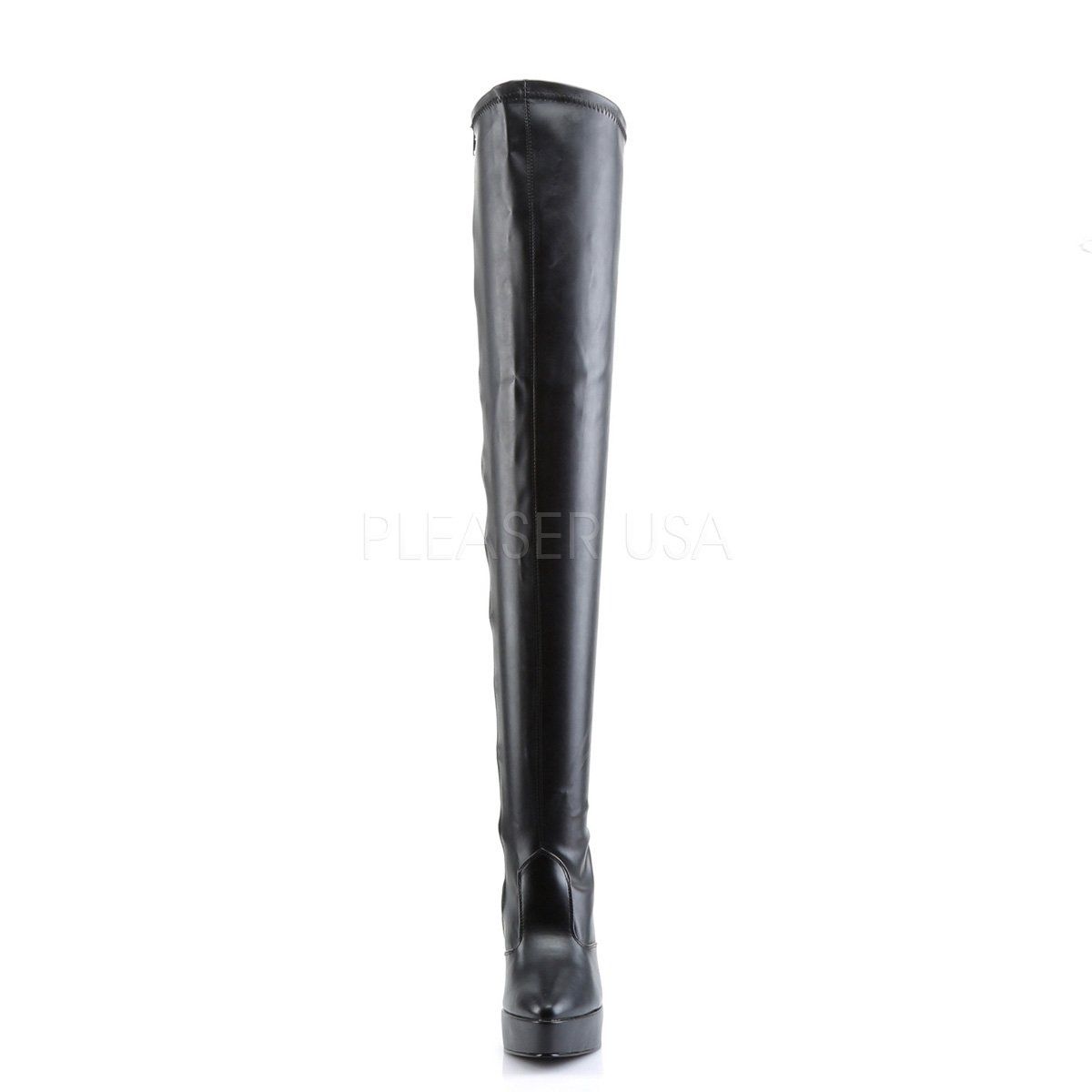 INDULGE-3000 Black Stretch Pu Devious