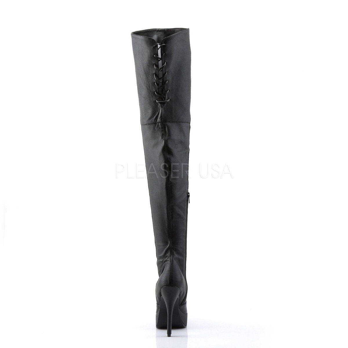 INDULGE-3011 Black Leather (P) Devious
