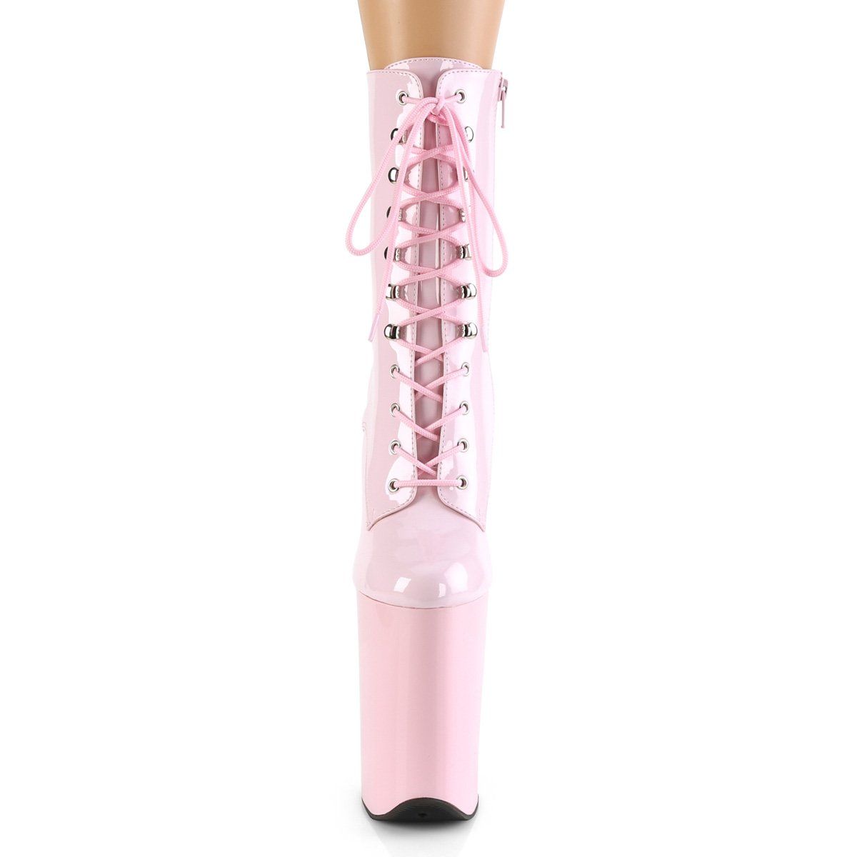 INFINITY-1020 Baby Pink Patent Ankle Boot Pleaser