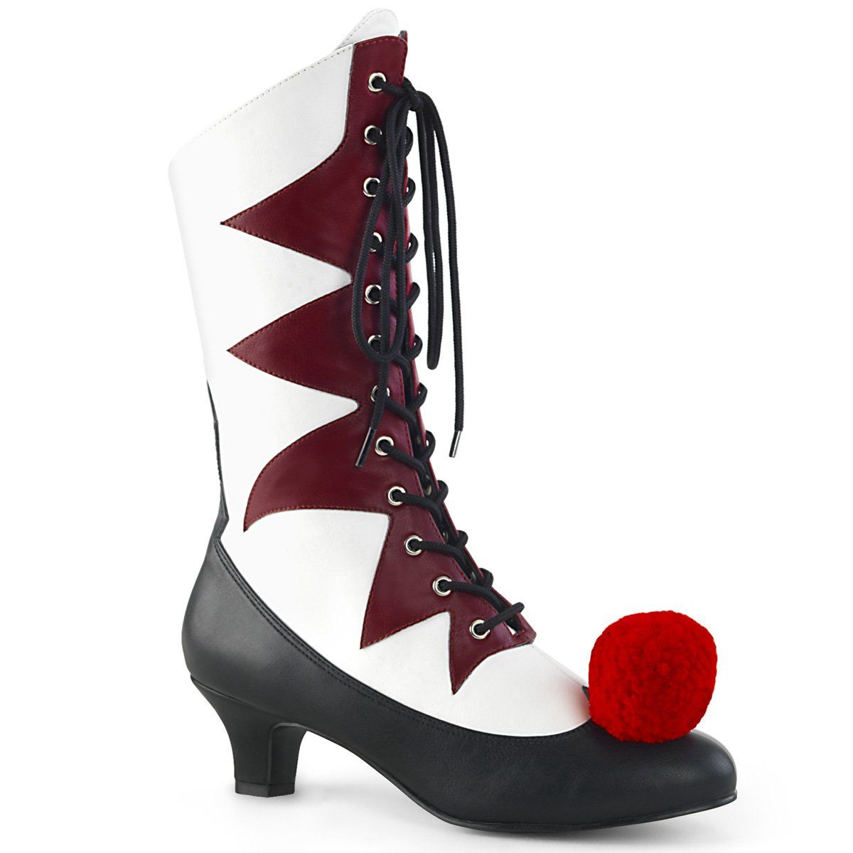 IT-120 White-Burgundy Pu Funtasma