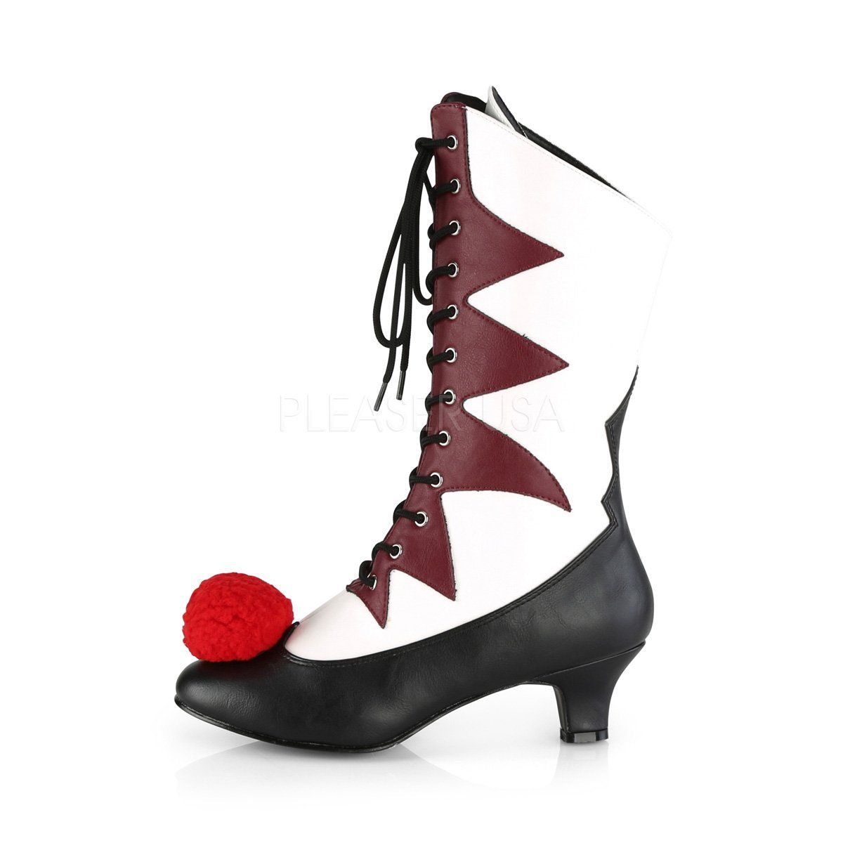 IT-120 White-Burgundy Pu Funtasma