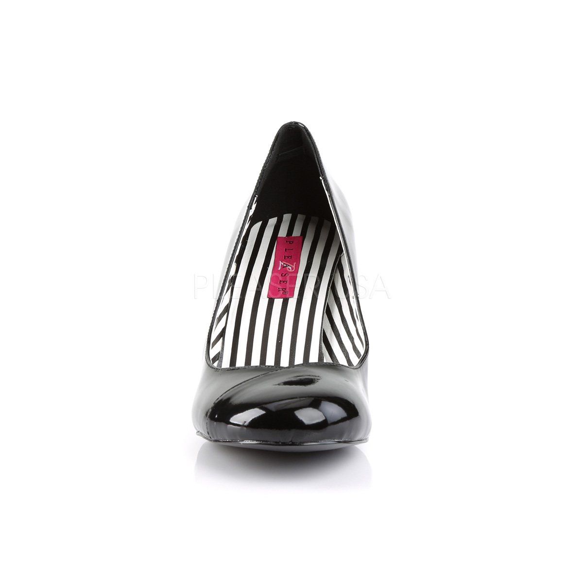 JENNA-01 Black Patent Pleaser Pink Label