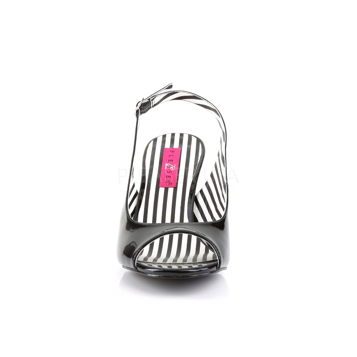 JENNA-02 Black Patent Pleaser Pink Label