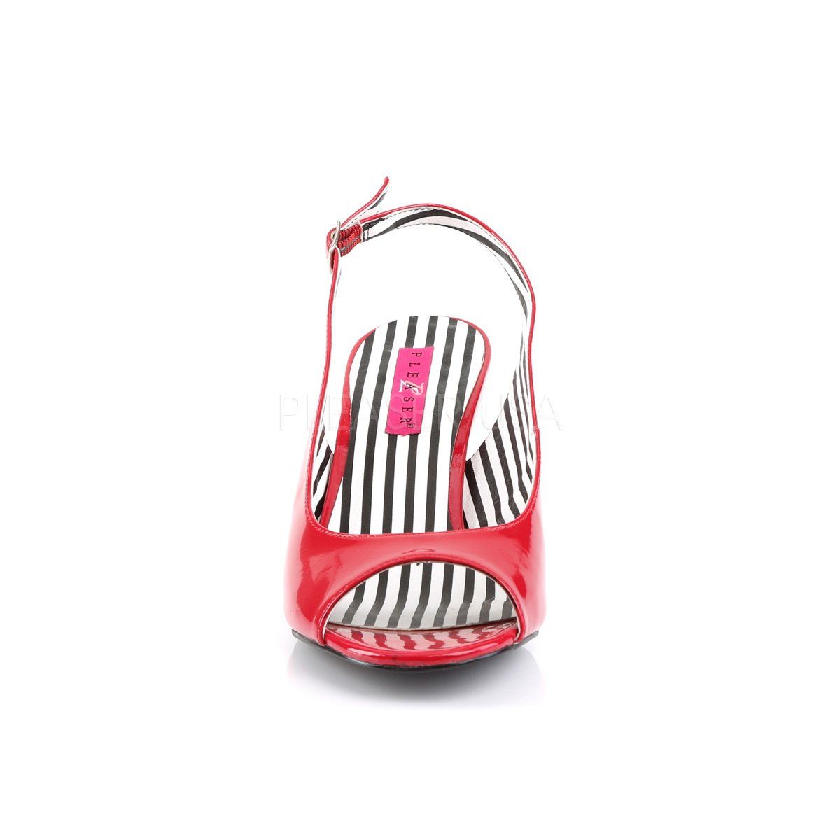 JENNA-02 Red Patent Pleaser Pink Label