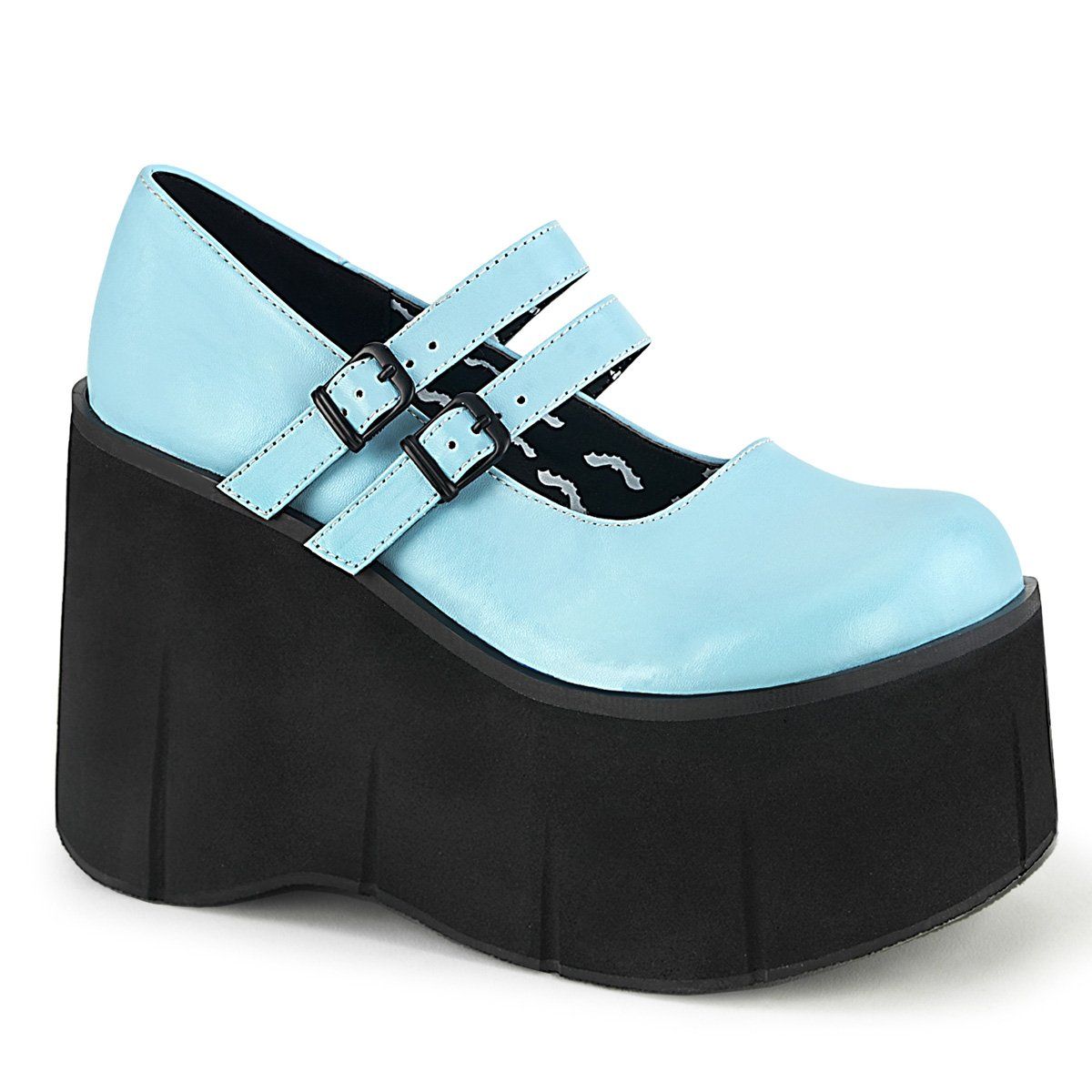 KERA-08 Baby Blue Vegan Leather Mary Janes Demonia
