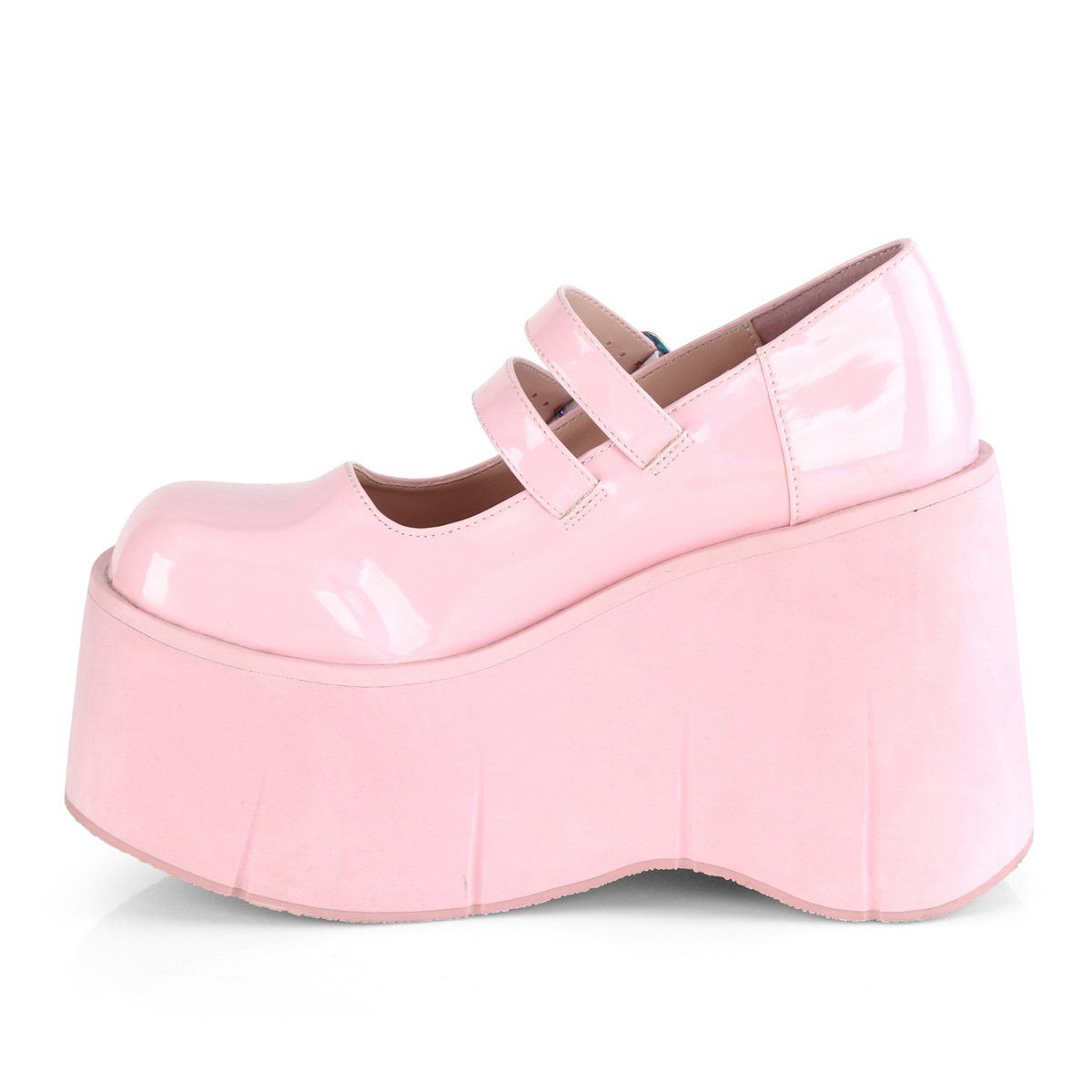 KERA-08 Baby Pink Hologram Mary Janes Demonia
