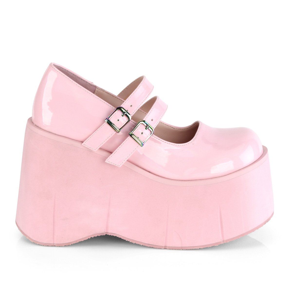KERA-08 Baby Pink Hologram Mary Janes Demonia
