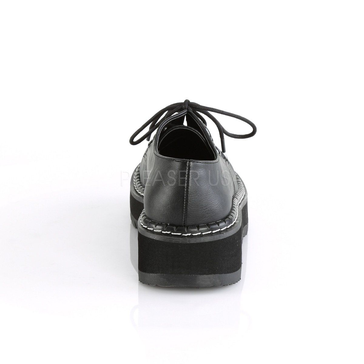 LILITH-99 Black Vegan Leather Shoe Demonia