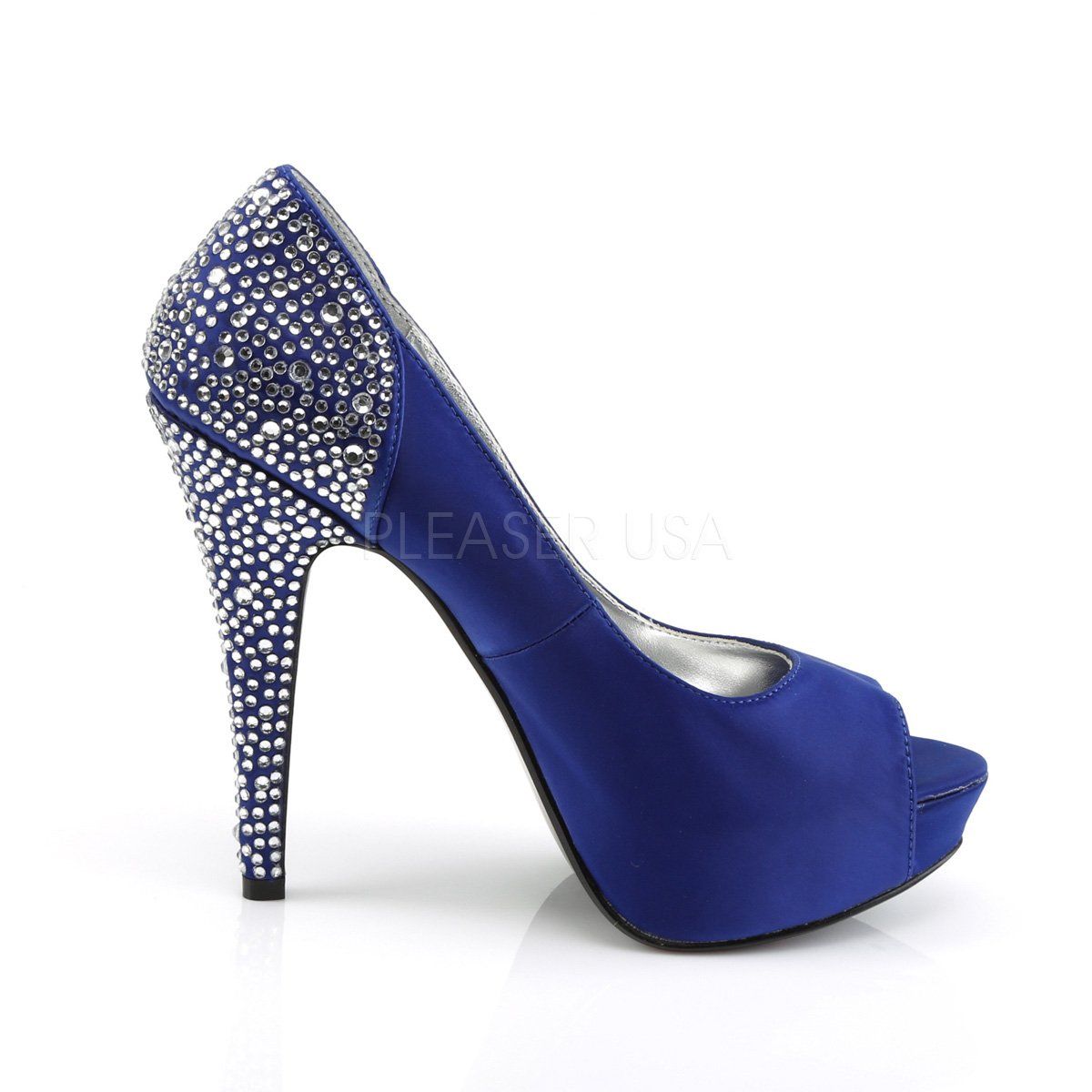LOLITA-08 Royal Blue Silk Satin Fabulicious