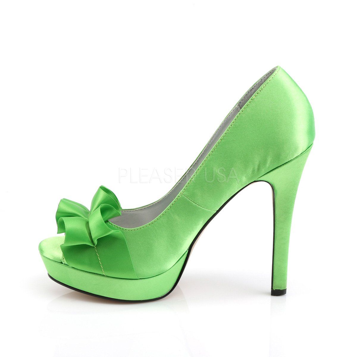 LUMINA-42 Apple Green Satin Fabulicious
