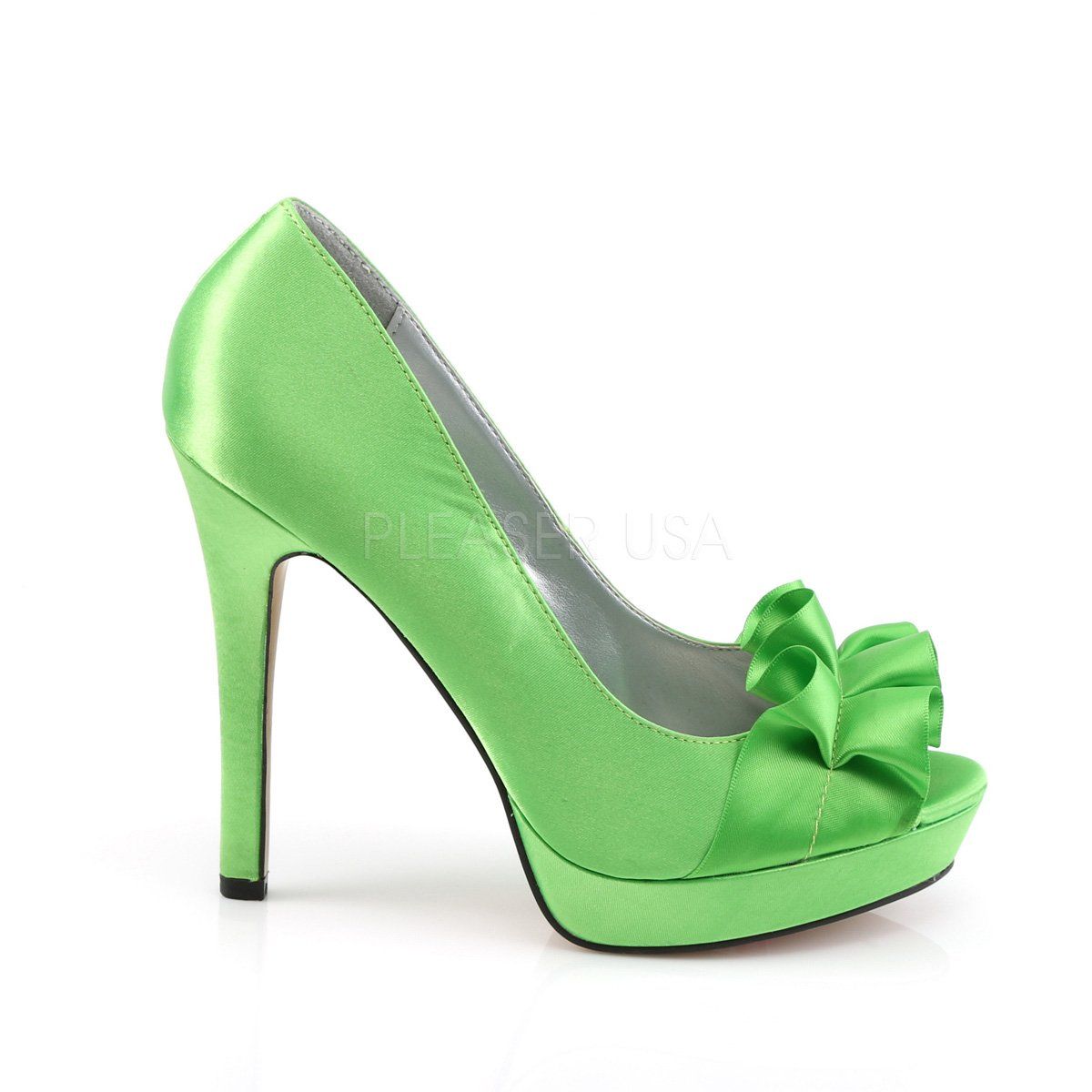 LUMINA-42 Apple Green Satin Fabulicious
