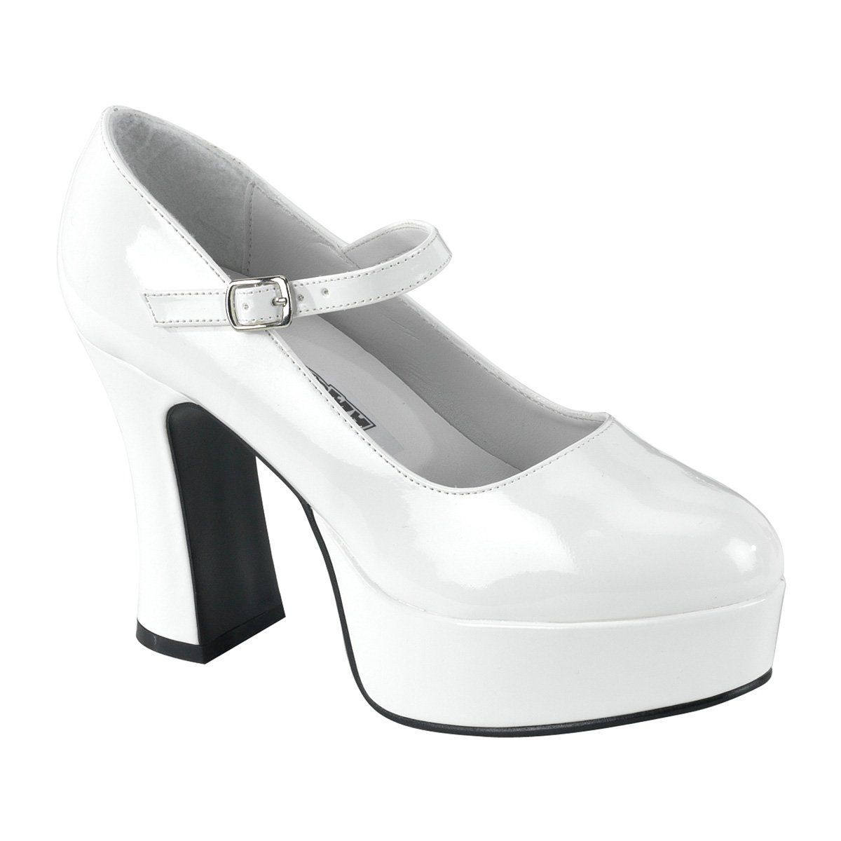 MARYJANE-50 White Patent Funtasma