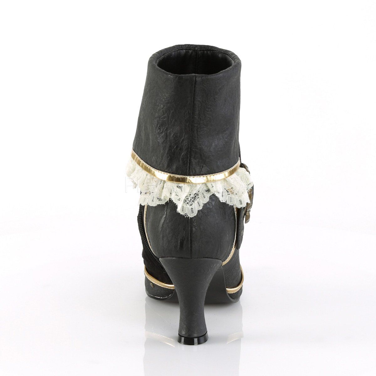 MATEY-115 Black Distressed Pu-Microfiber Funtasma