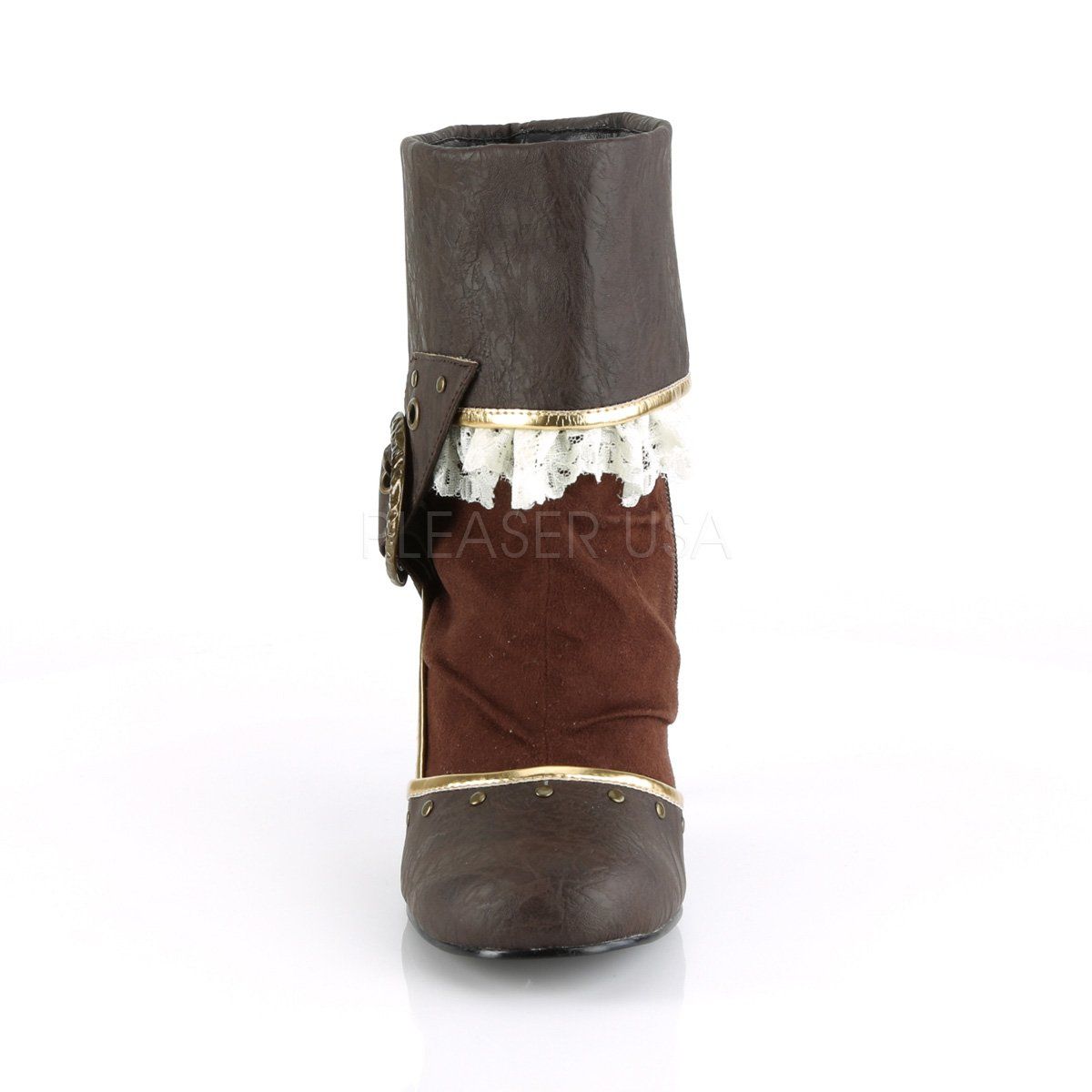 MATEY-115 Brown Distressed Pu-Microfiber Funtasma