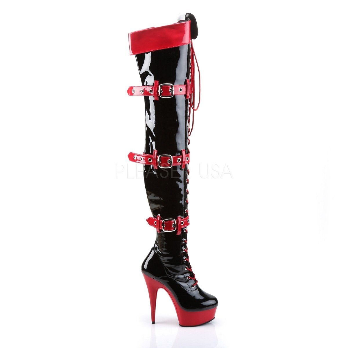MEDIC-3028 Black-Red Patent/Red Funtasma