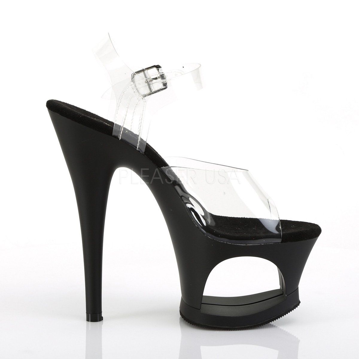 MOON-708 Clear Platform Sandal Pleaser