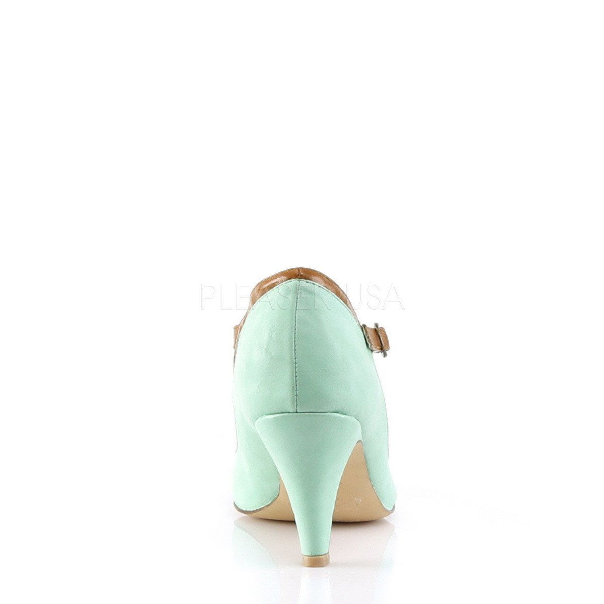 PEACH-03 Mint Multi Faux Leather Pin Up Couture