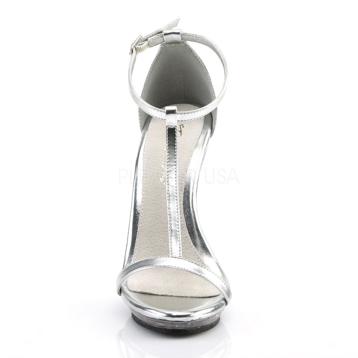 POISE-526 Silver Metallic Pu/Clear Fabulicious