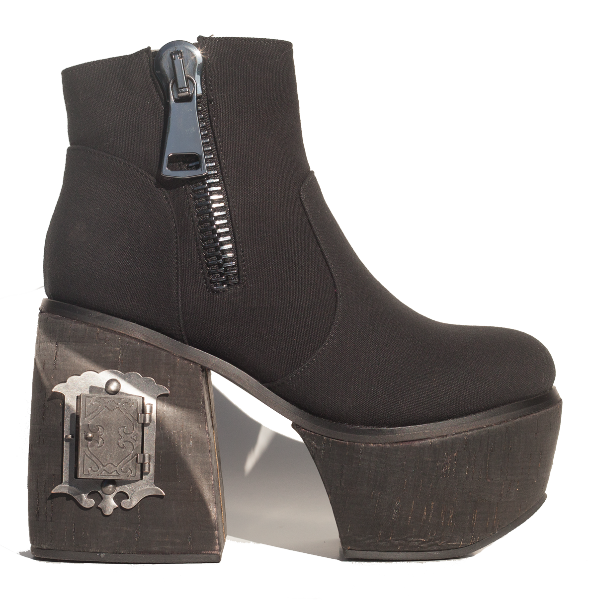 VOYAGE PORTAL Black Ankle Boots
