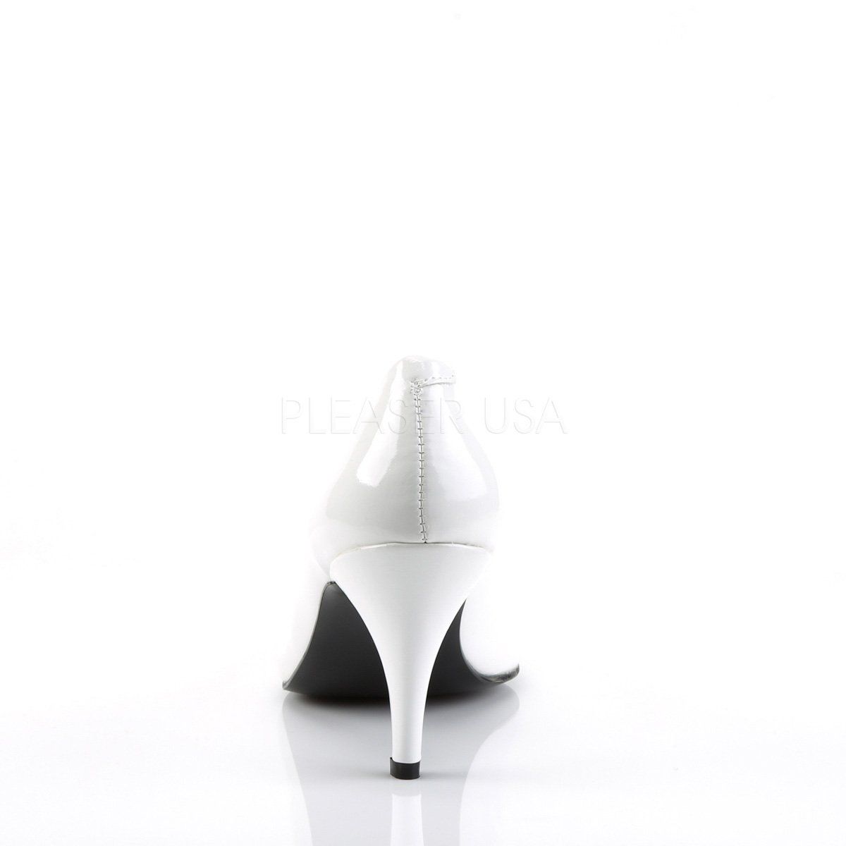 PUMP-420 White Patent Funtasma