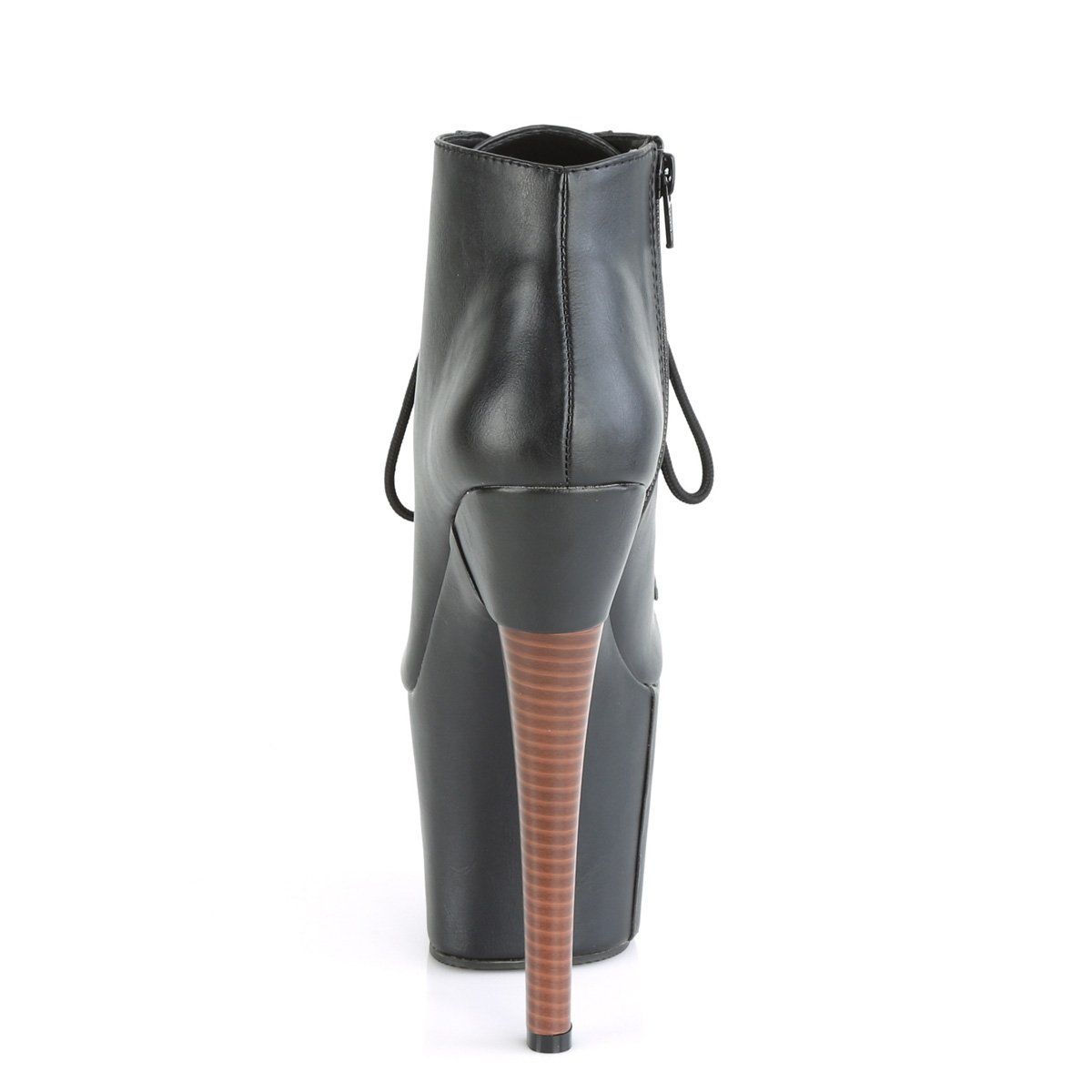 RADIANT-1005 Black Faux Leather Ankle Boot Pleaser
