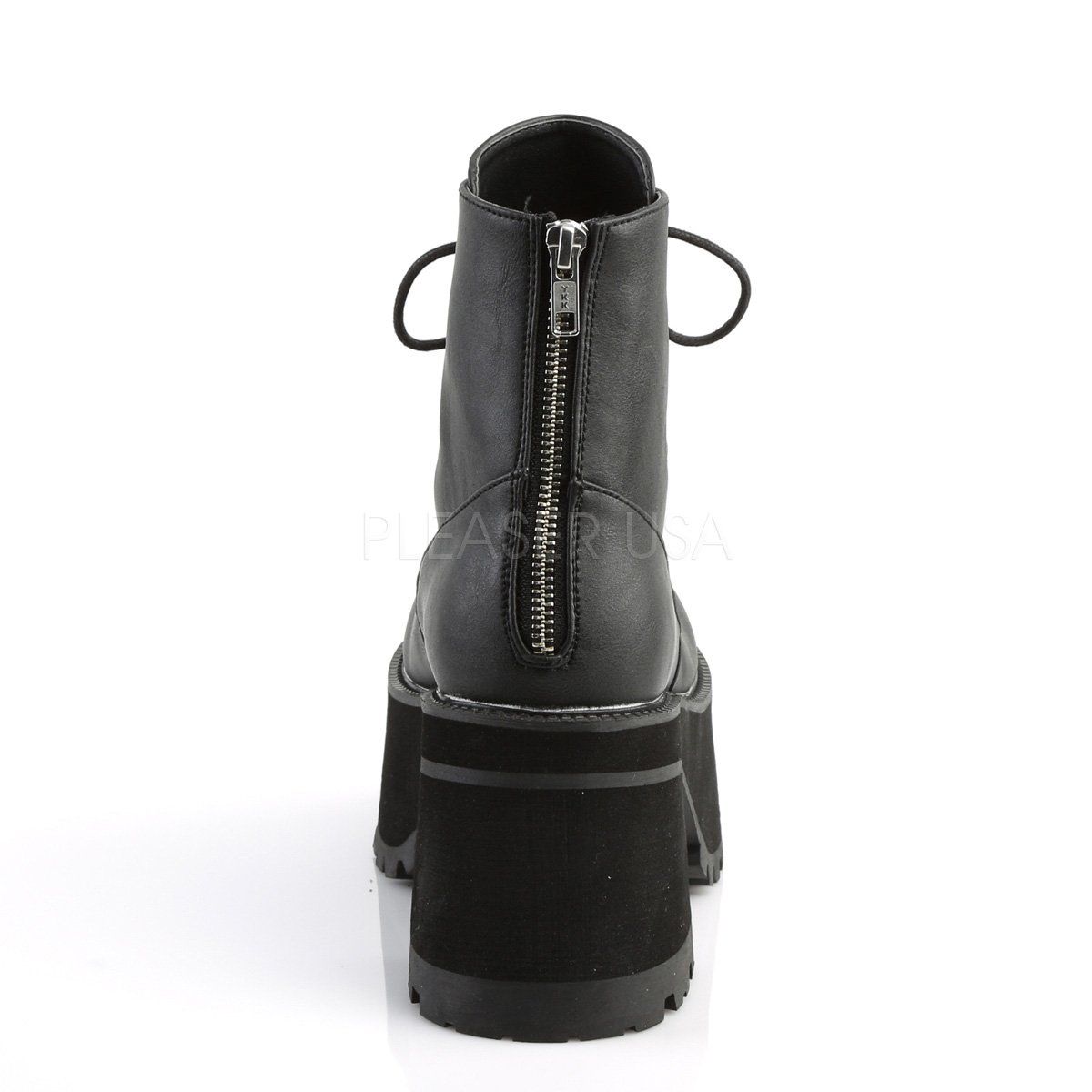 RANGER-102 Black Vegan Leather Ankle Boot Demonia
