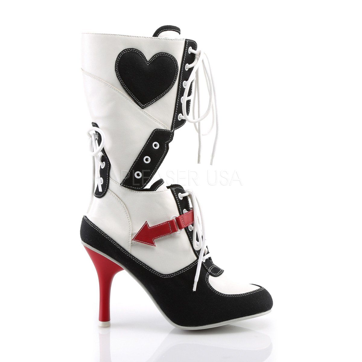 REFEREE-200 White Pu-Black Canvas Funtasma