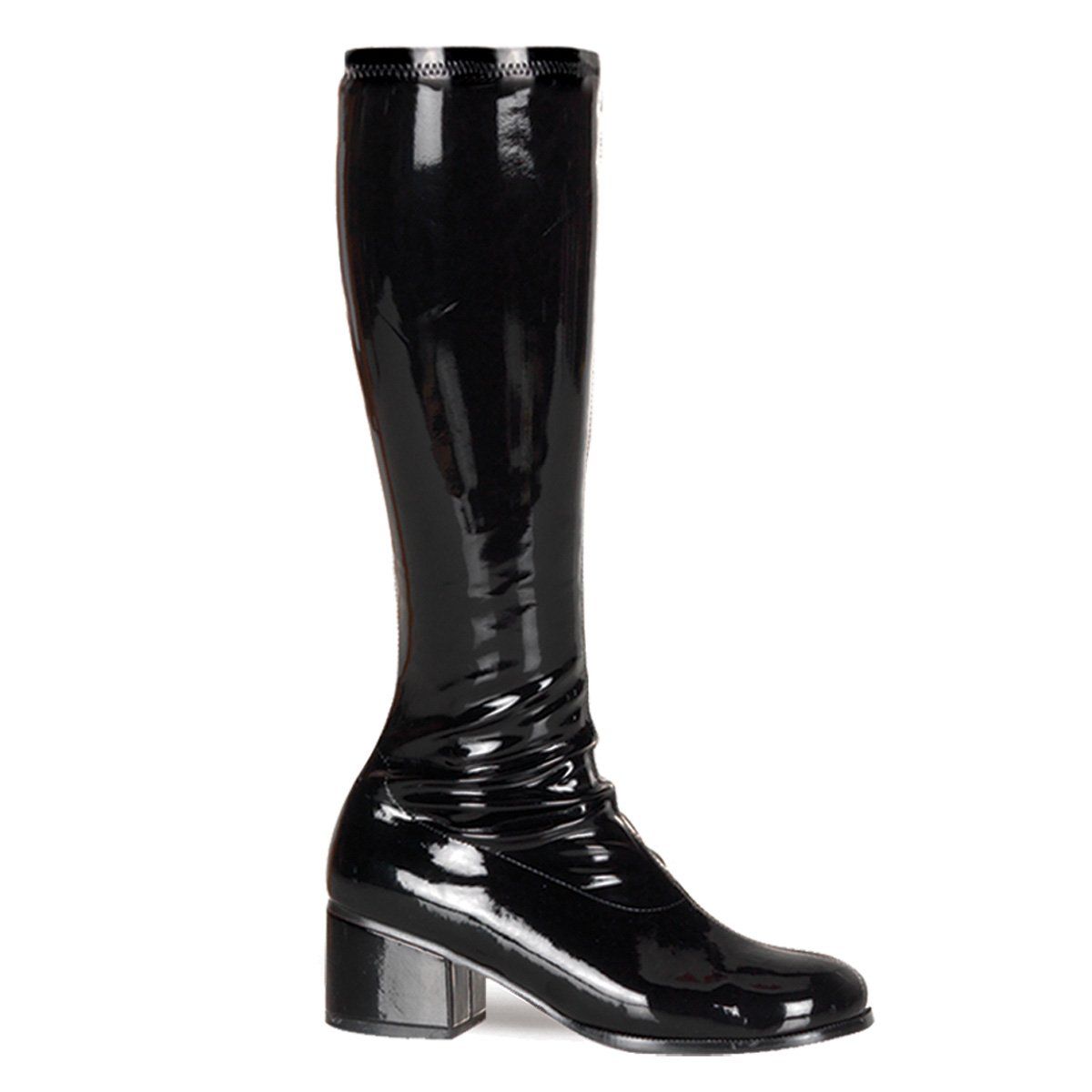 RETRO-300 Black Stretch Patent Funtasma