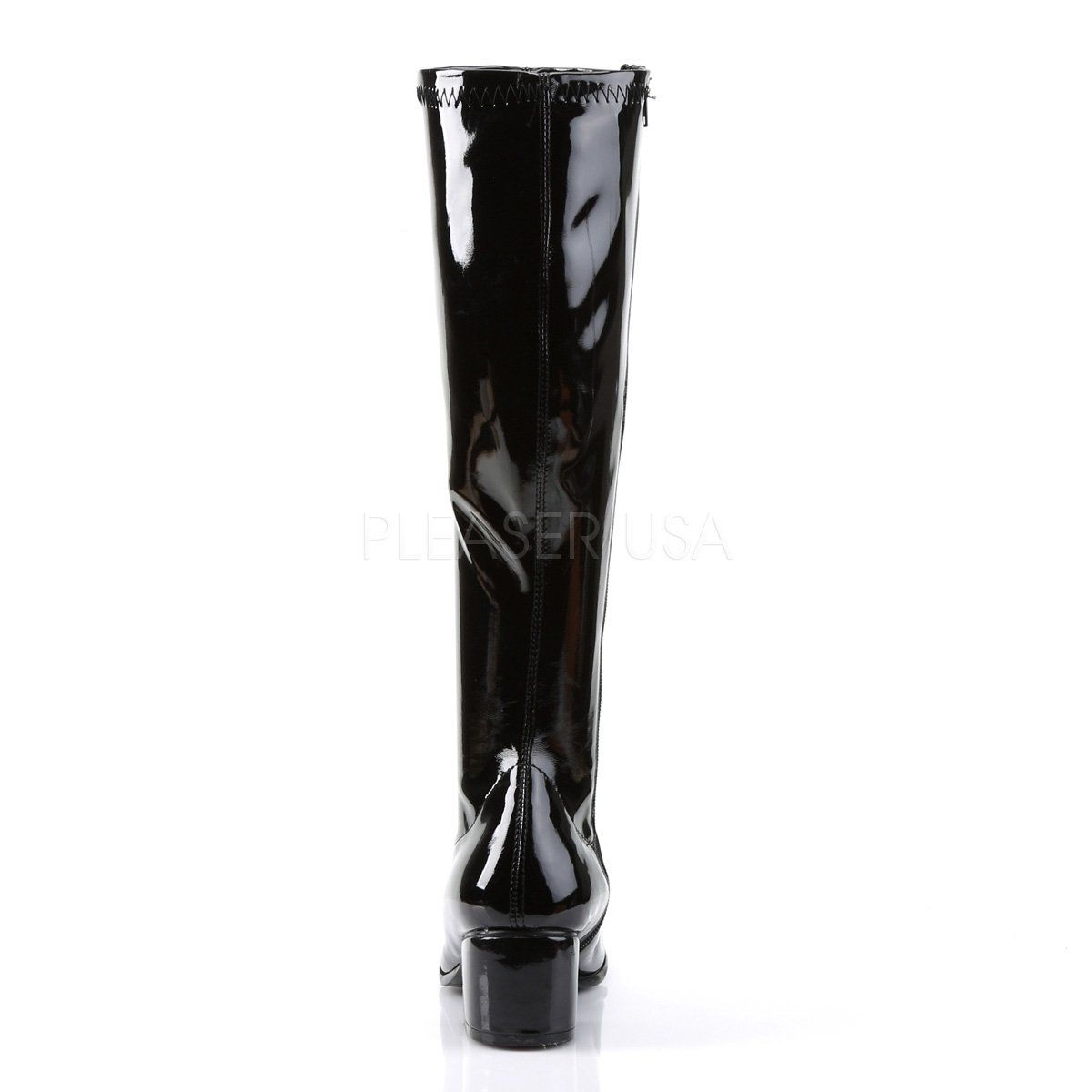 RETRO-300 Black Stretch Patent Funtasma