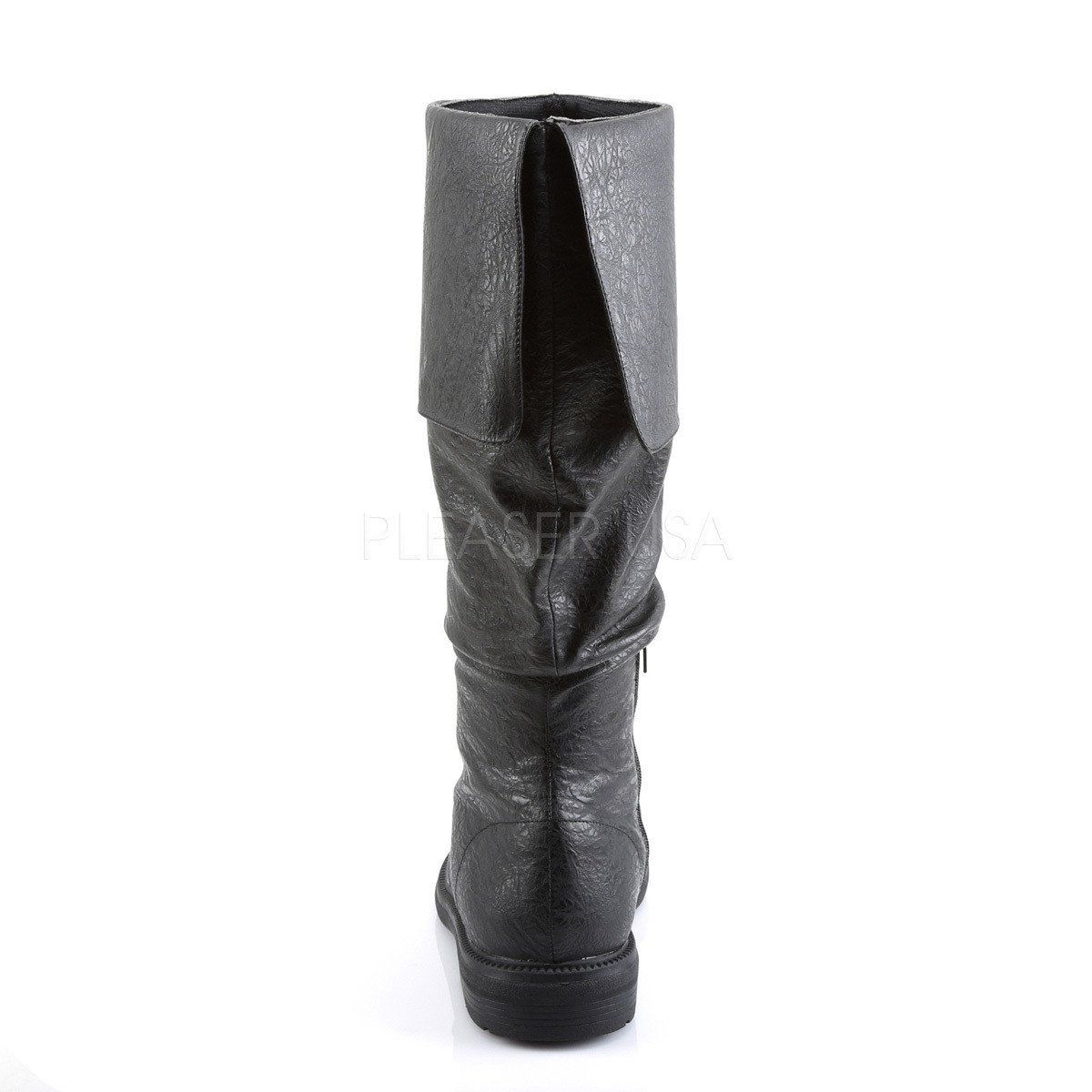 ROBINHOOD-100 Black Distressed Pu Funtasma