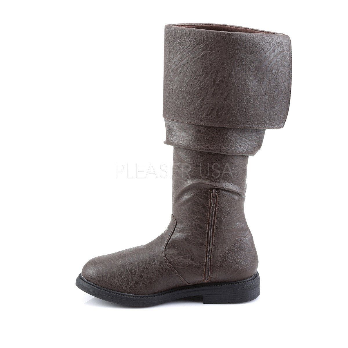 ROBINHOOD-100 Brown Distressed Pu Funtasma