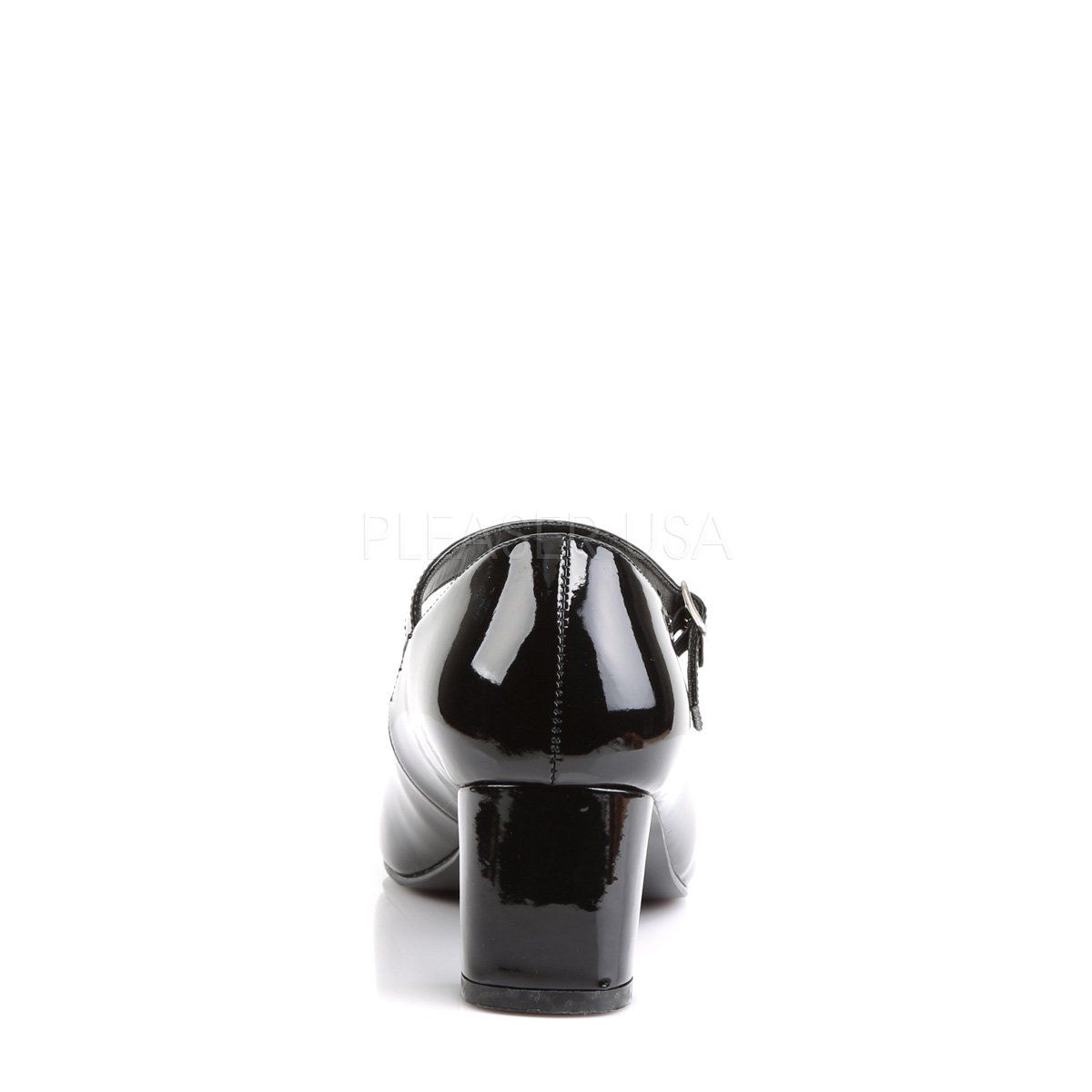 SCHOOLGIRL-50 Black Patent Funtasma