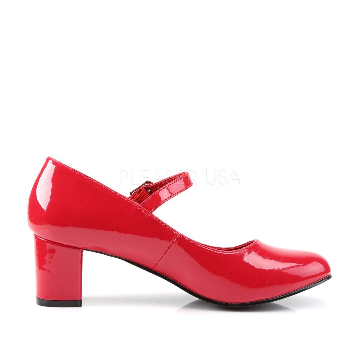 SCHOOLGIRL-50 Red Patent Funtasma