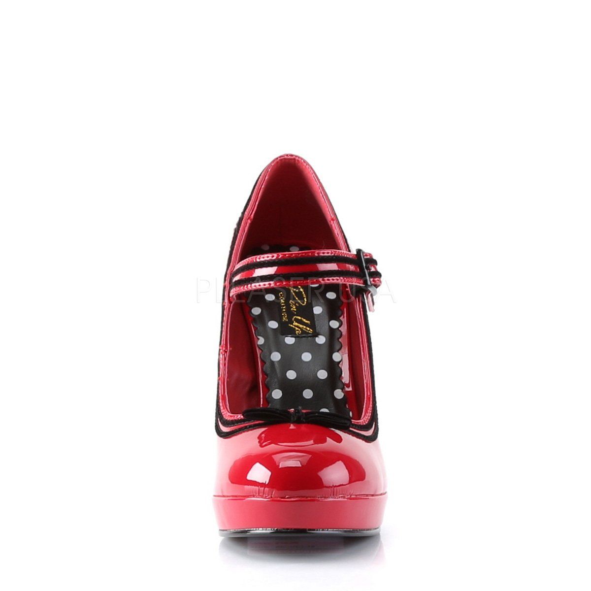 SECRET-15 Red Patent Pin Up Couture