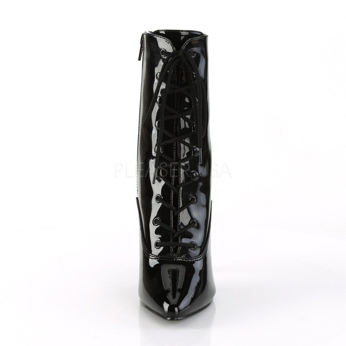 SEDUCE-1020 Black Patent Ankle Boot Pleaser