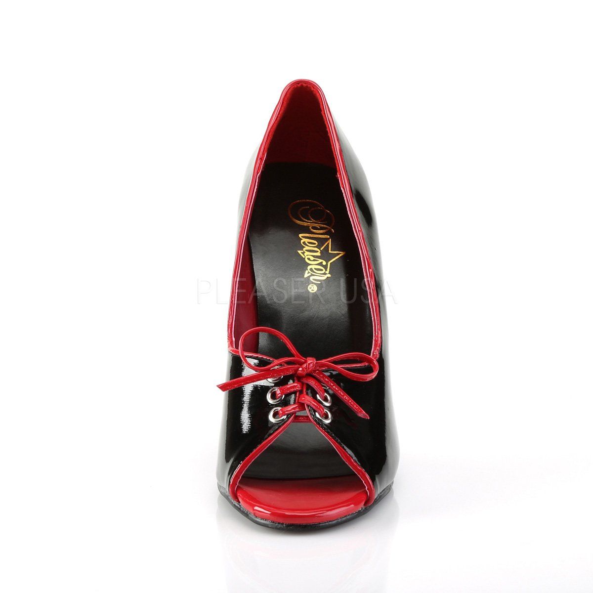 SEDUCE-216 Black-Red Patent Pump Pleaser