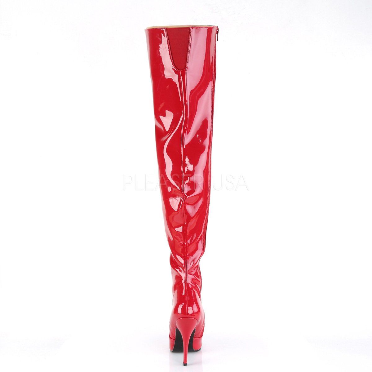 SEDUCE-3010 Red Patent Thigh Boot Pleaser