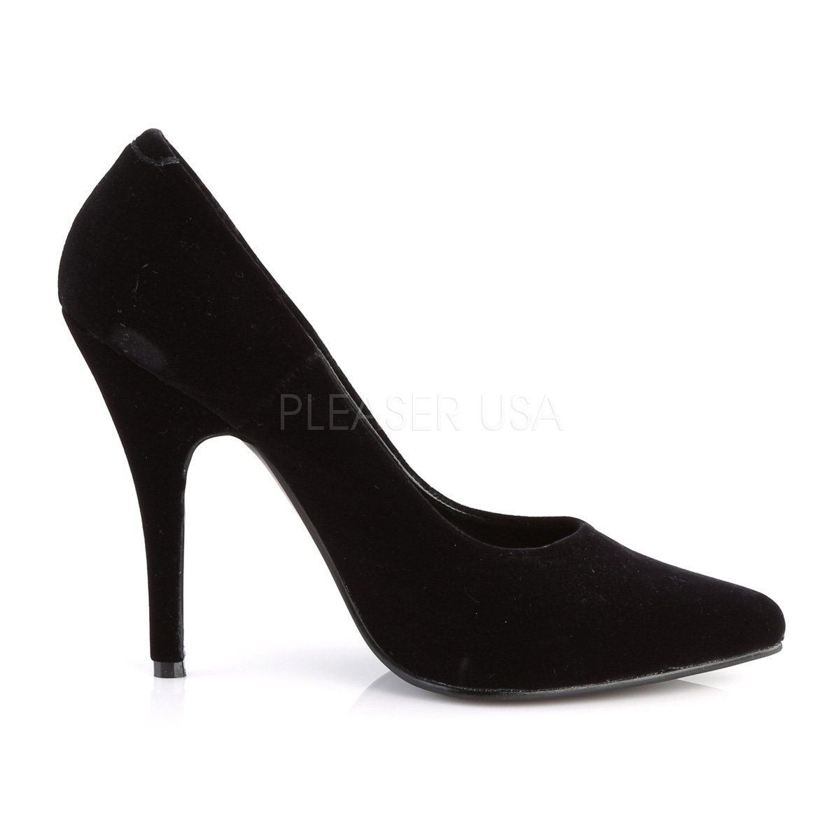 SEDUCE-420 Black Velvet Pump Pleaser